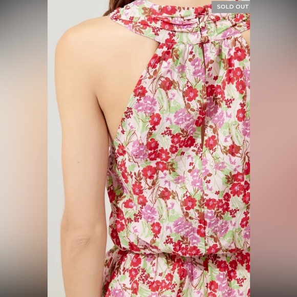 NWT CRISSCROSS FLORAL BOUTIQUE TOP - Picture 4 of 4